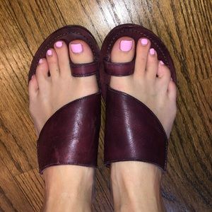 Size 39 womens purple sandals / free people